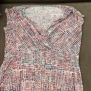 Maternity multi colored v neck